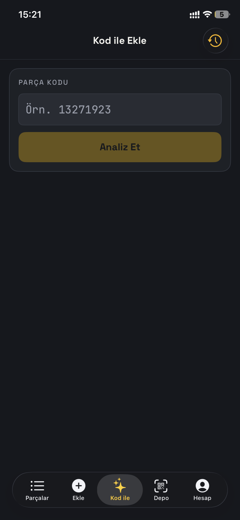 Elinde sadece parça kodu varsa yazması yeterli.